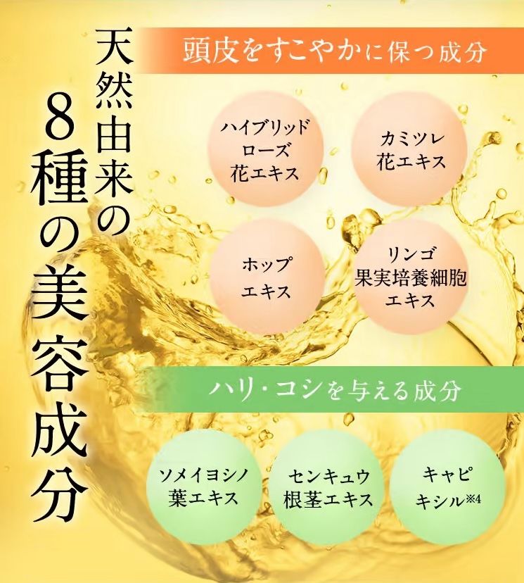 ハリ・コシを与え、根本からふんわり